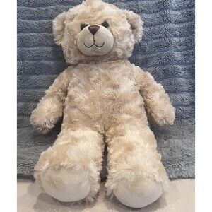 Build A Bear Tan Swirl Happy Hugs Cream Light Brown Teddy Bear Plush 16" BABW